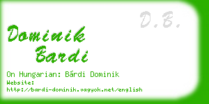 dominik bardi business card